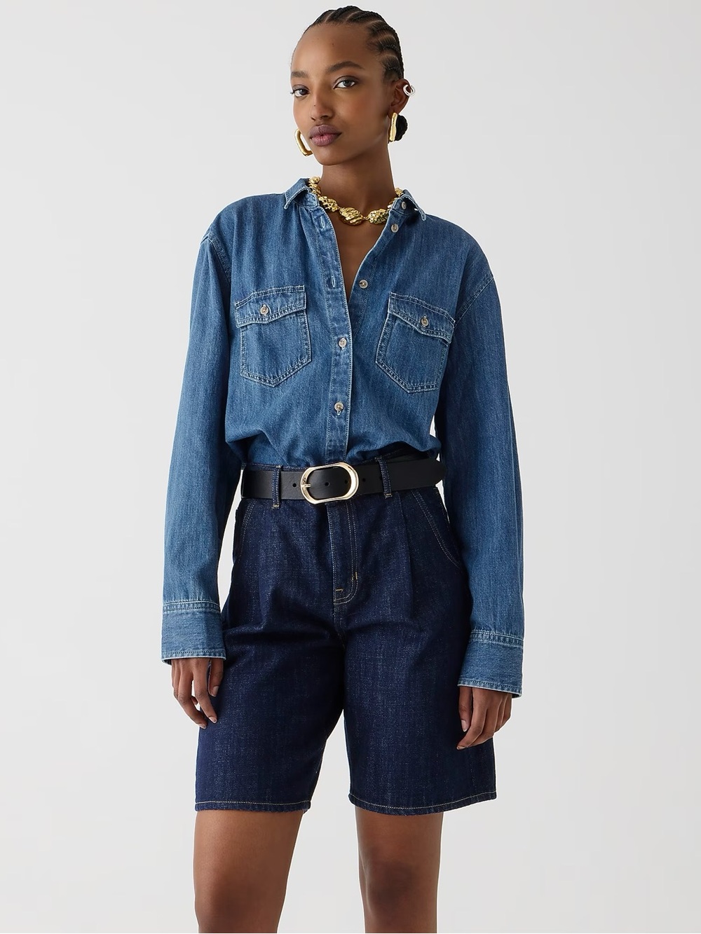 J Crew Garçon Classic Chambray Shirt in Neela Wash